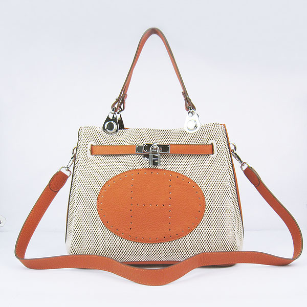 Replica Hermes New Arrival Double-duty handbag Orange 60668 - Click Image to Close